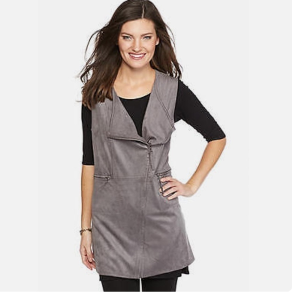Sophie Max Faux Velvet Grey Mini Dress